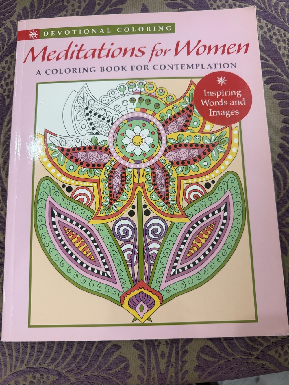 Meditations for Women Devotional Coloring Book - Pink